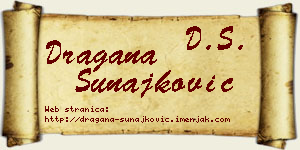 Dragana Sunajković vizit kartica